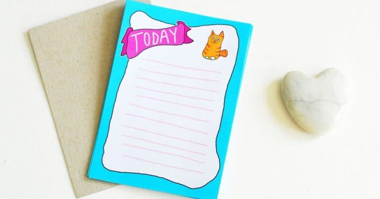 Cat notepad DIY with free printable