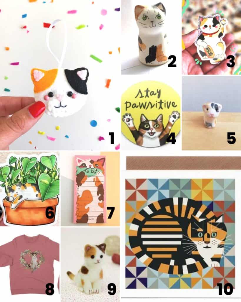 10 gifts ideas for a person who loves calico cats