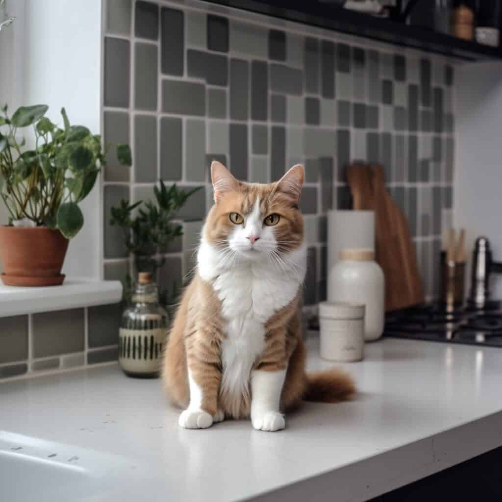 How to keep cats of the counter. Korocincocats