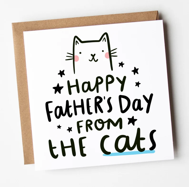 Father's Day cards from the cat
