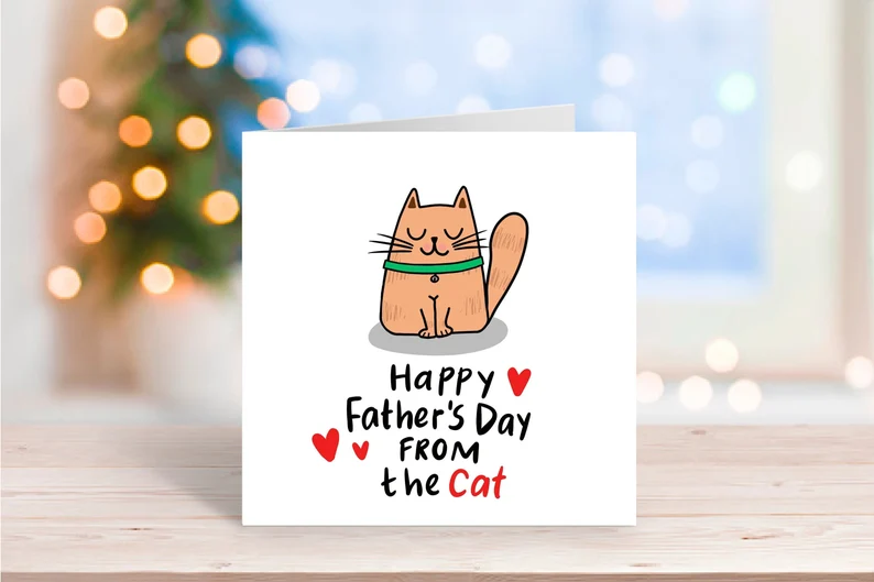happy Father's day from the cat