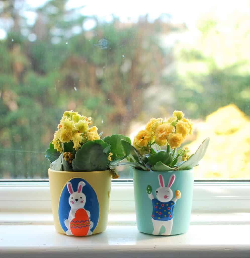 Cute Easter plant pots