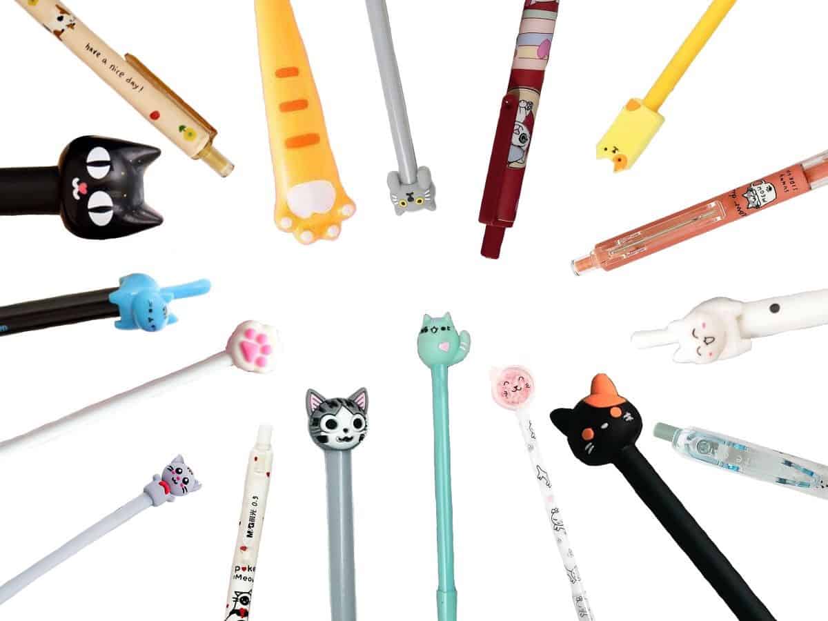 Cat themed stationery supplies for cat lovers