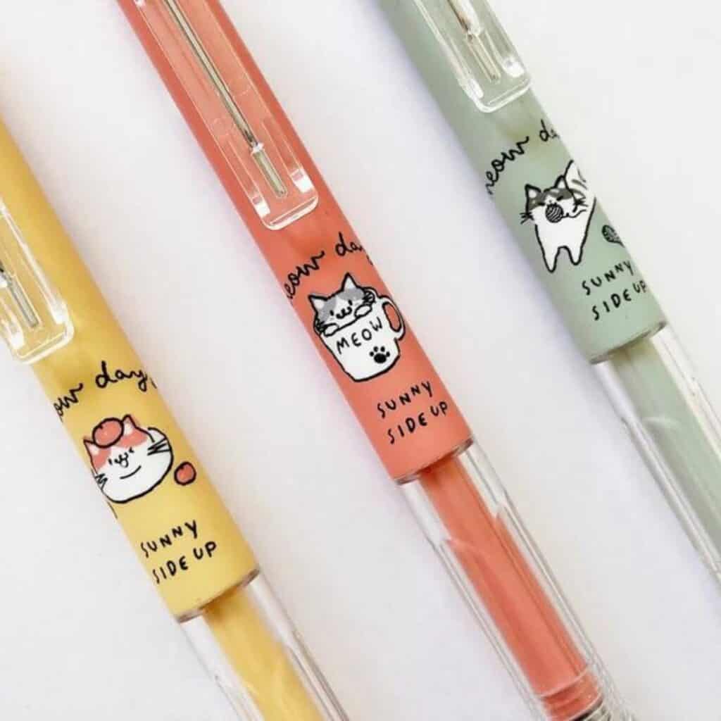 cute cat gel pens
