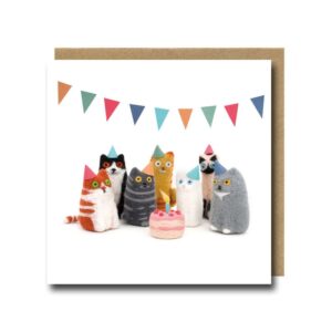 Cat birthday greetings cards