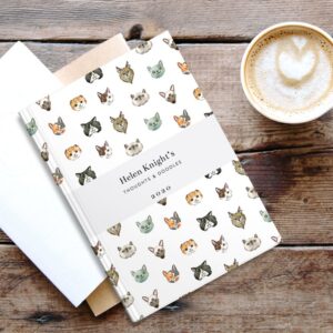 cat themed stationery notebook