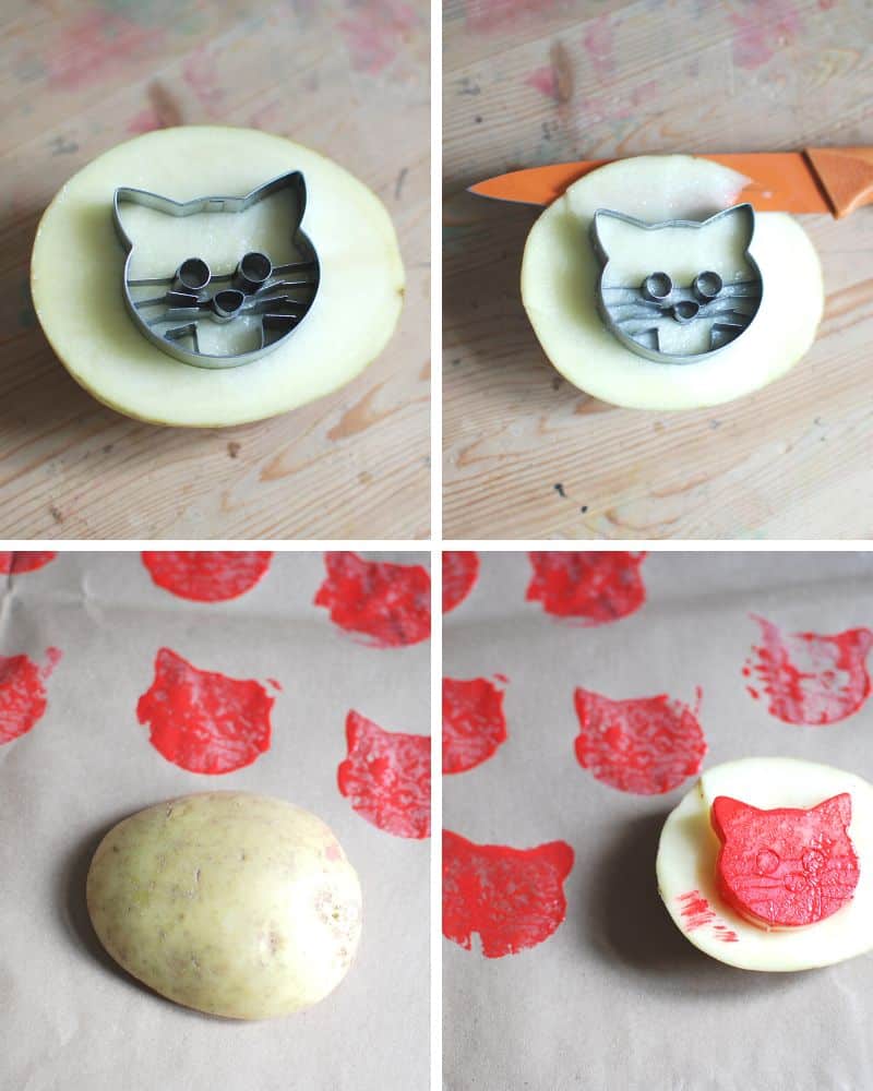 How to make a potato stamp