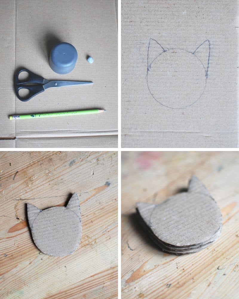 How to make cardboard stamps