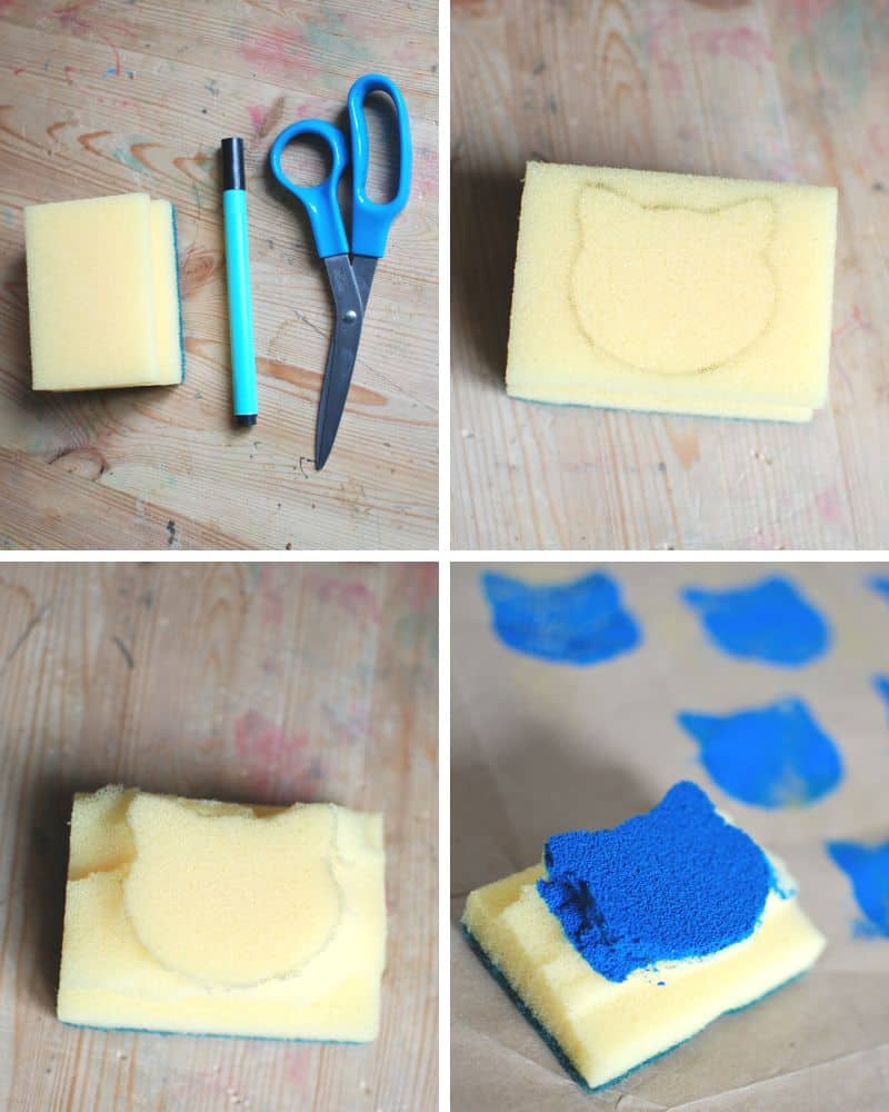 How do you make a homemade stamp