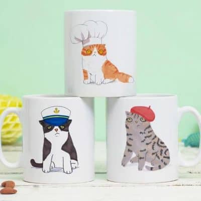 Cat coffee mugs