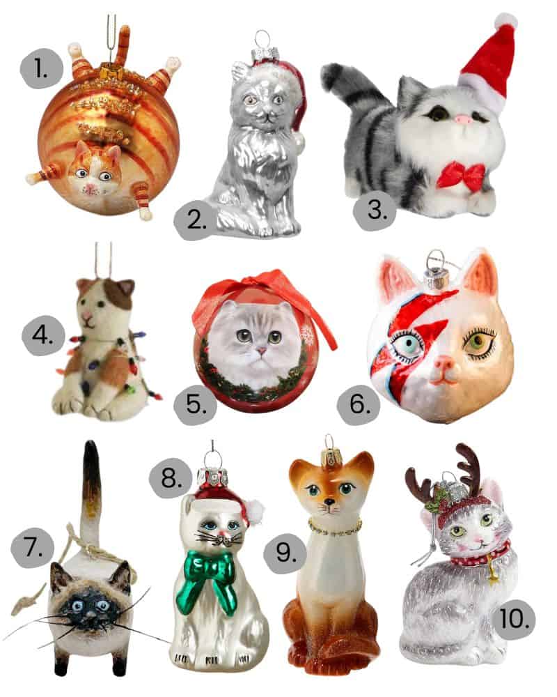 Christmas decorations for cat lovers