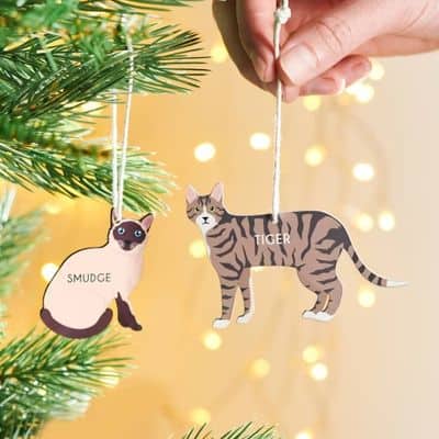 Cat Christmas tree ornaments