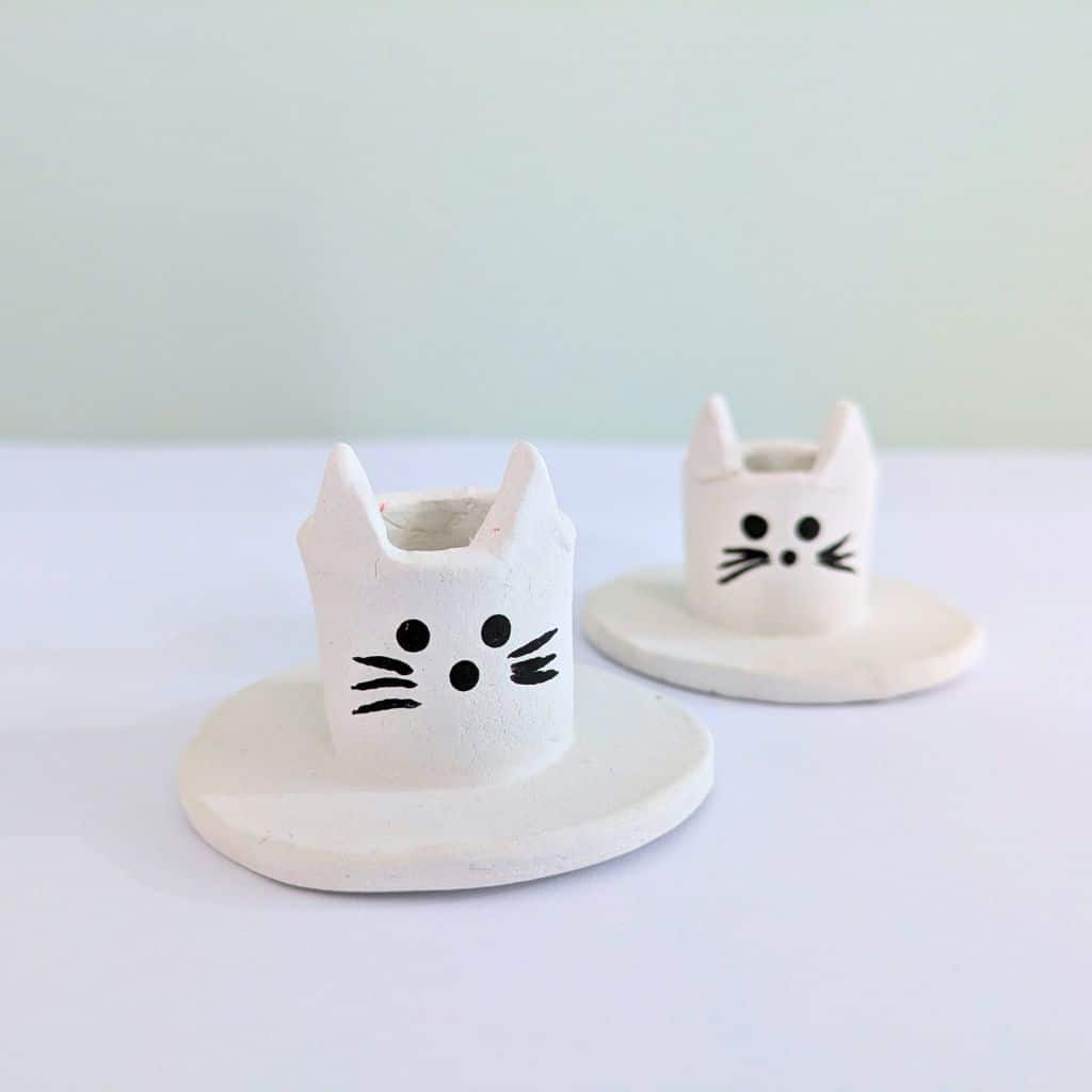 Cat candle holders