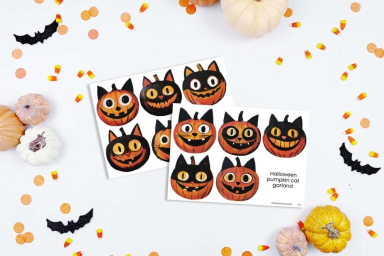 Halloween garland free printable