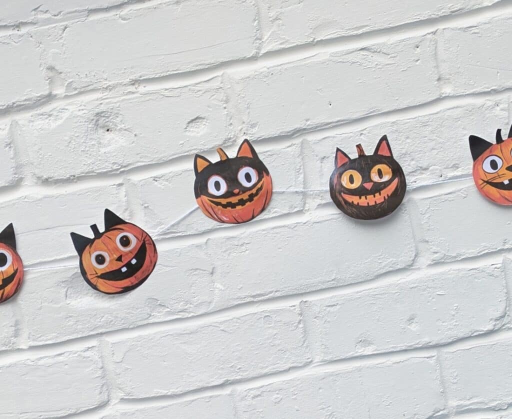 Halloween garland free printable