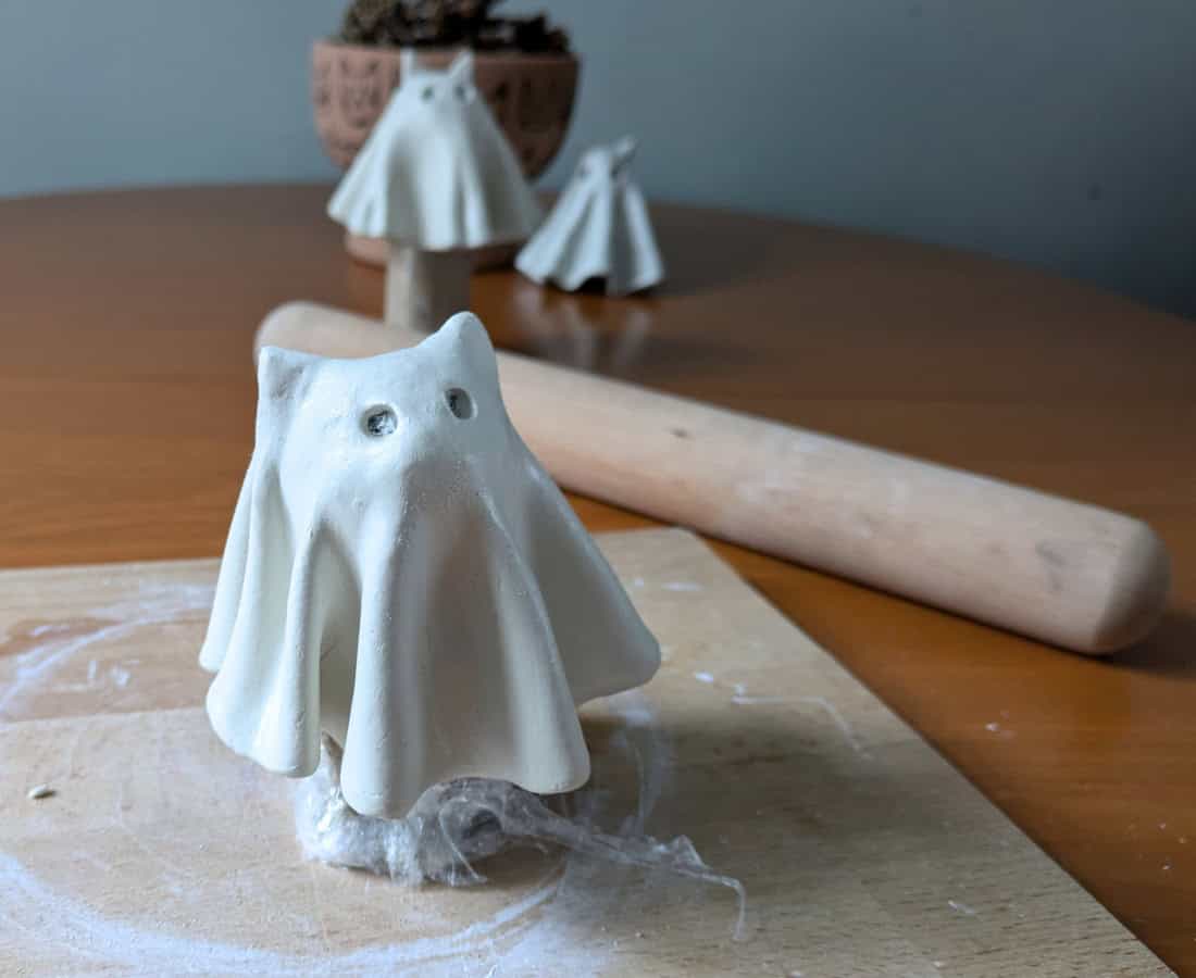 How to make clay ghosts