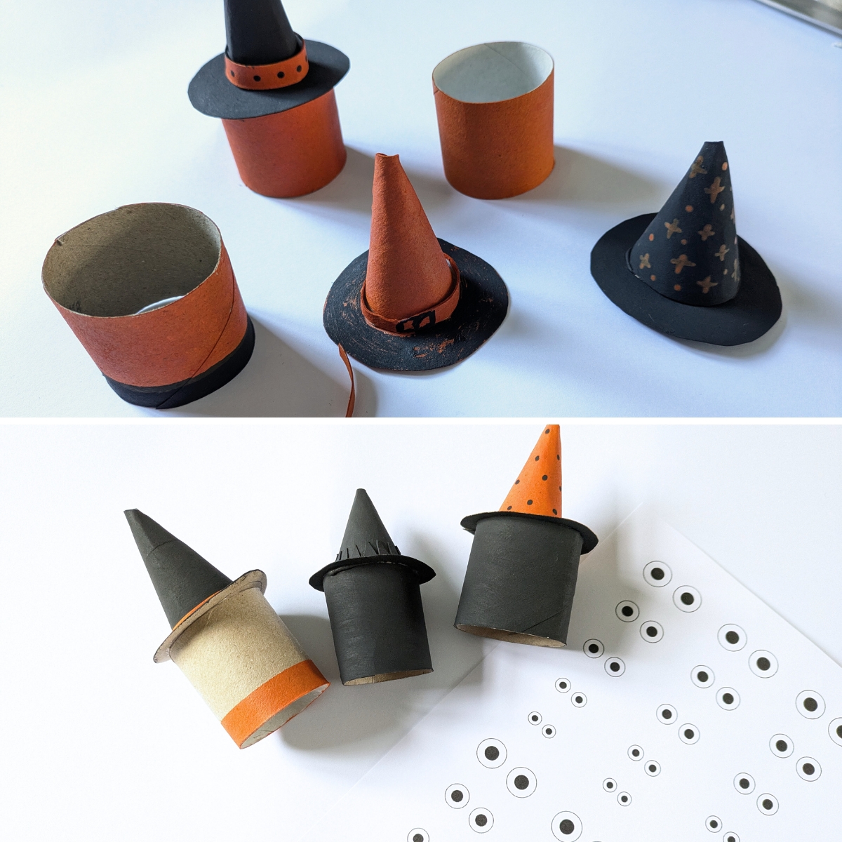 Halloween crafts with toilet roll tubes Koro Cinco Cats